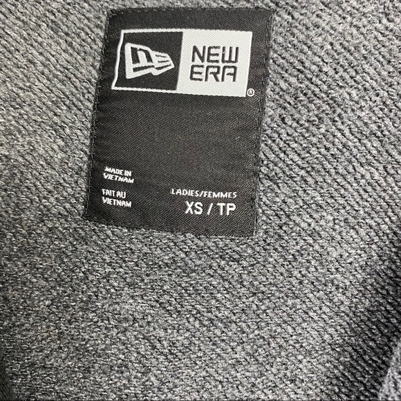 New Era Gray Zip Up Sweater with Hoodie - Picture 6 of 7